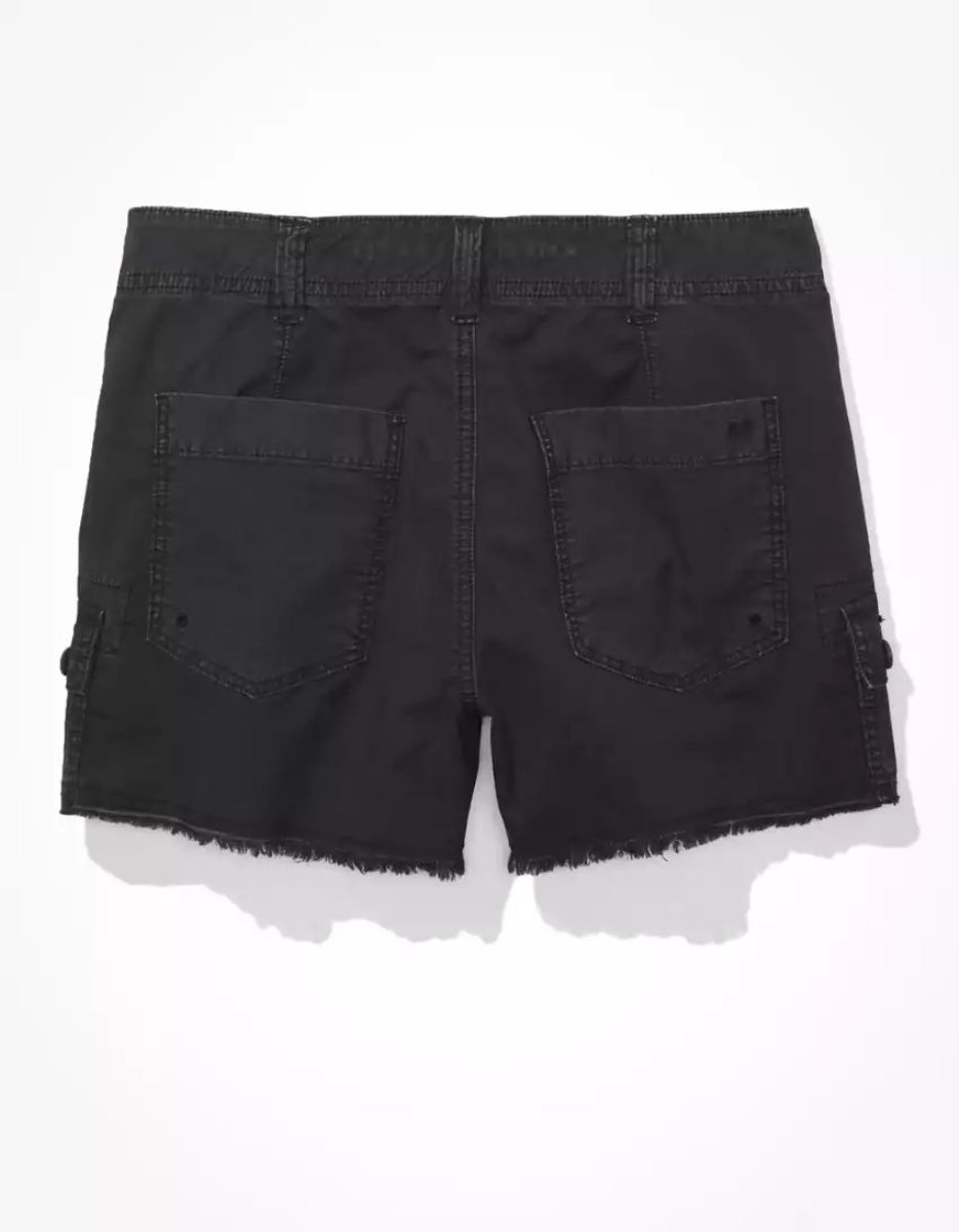 Shorts American Eagle AE Snappy Stretch '90s Boyfriend Cargo Noir Femme | NXZ-27265936